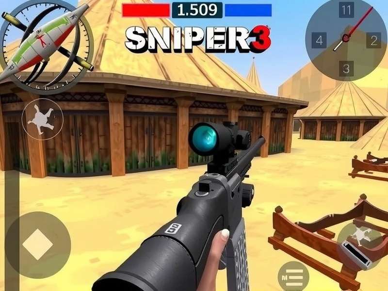 Sniper 3D Mod APK गेमप्ले स्क्रीनशॉट