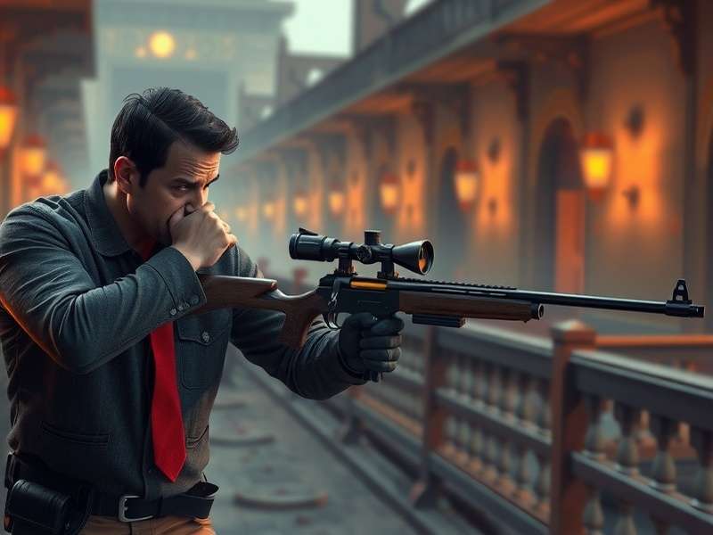 Sniper 3D Lawyer Revenge मिशन का गेमप्ले स्क्रीनशॉट