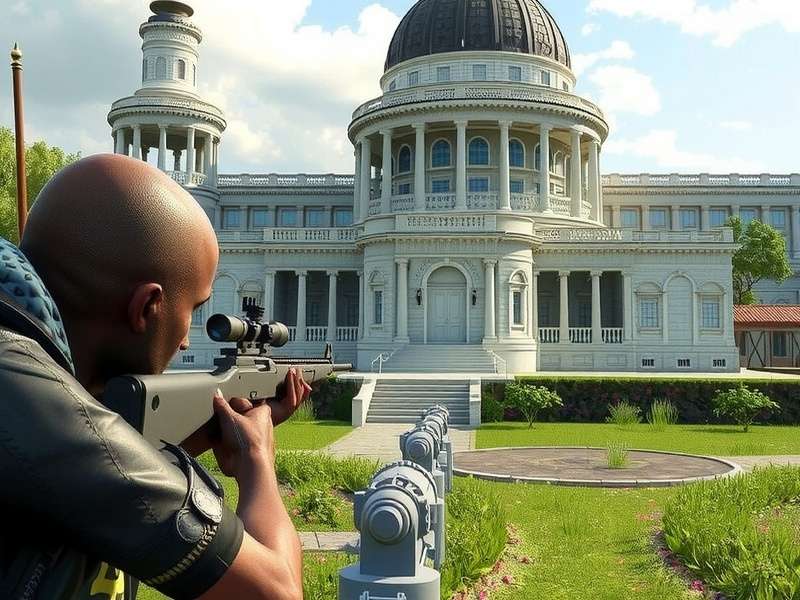 Sniper 3D Assassin Mod Gameplay Screenshot Showing Enhanced Interface