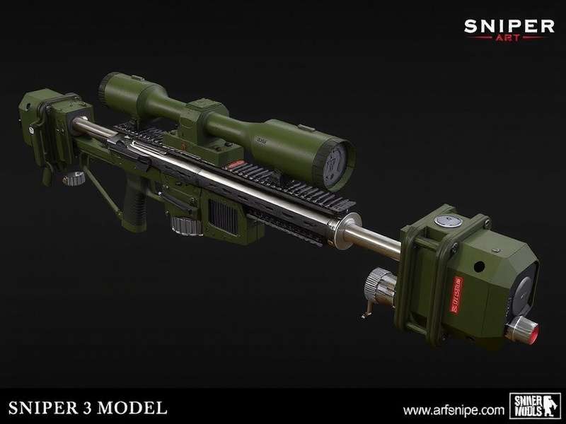 Sniper 3D Game Model Showcase