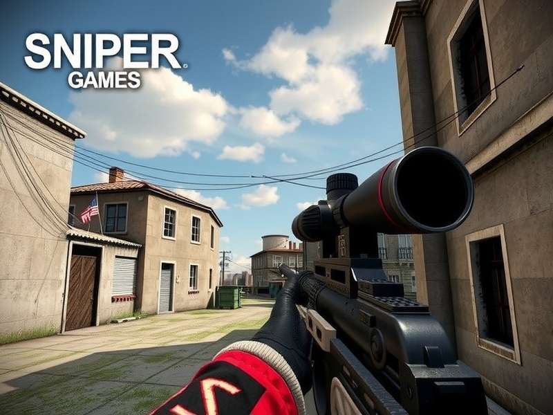 Sniper 3D Gameplay Scene showing precision targeting