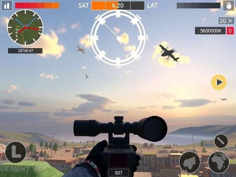 Sniper 3D advanced gameplay tactics showing scope view and target acquisition