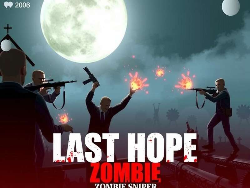 Last Hope Zombie Sniper 3d gameplay screenshot showing sniper action