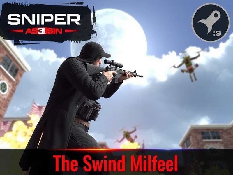 Sniper 3D Assassin game mission map showing different cities and difficulty levels