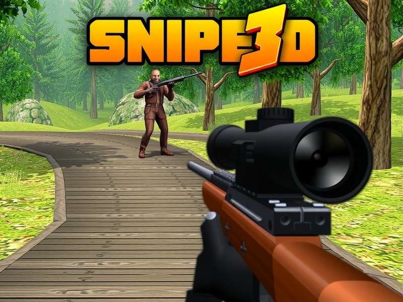 Sniper 3D weapon customization screen showing rifle upgrades