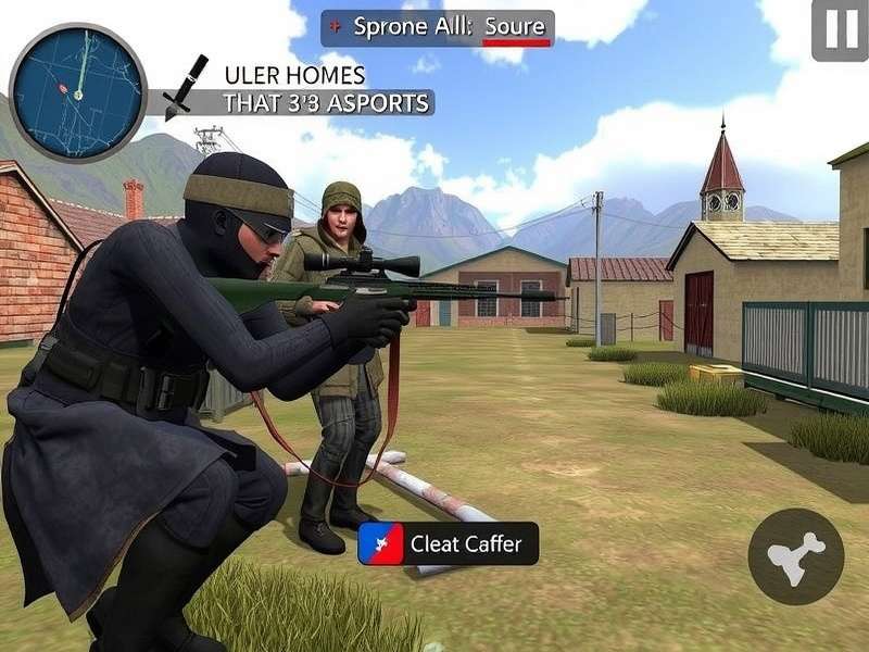 Sniper 3D Assassin PC gameplay showcase featuring a tactical sniper scope view