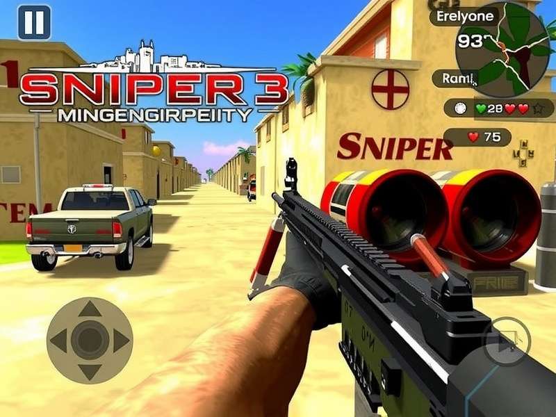 Sniper 3D Mod Apk Latest Version - Action gameplay with sniper rifle