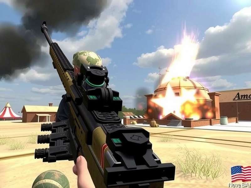 American Sniper 3d Game – Sniper 3D action scene with crosshair and tactical gear
